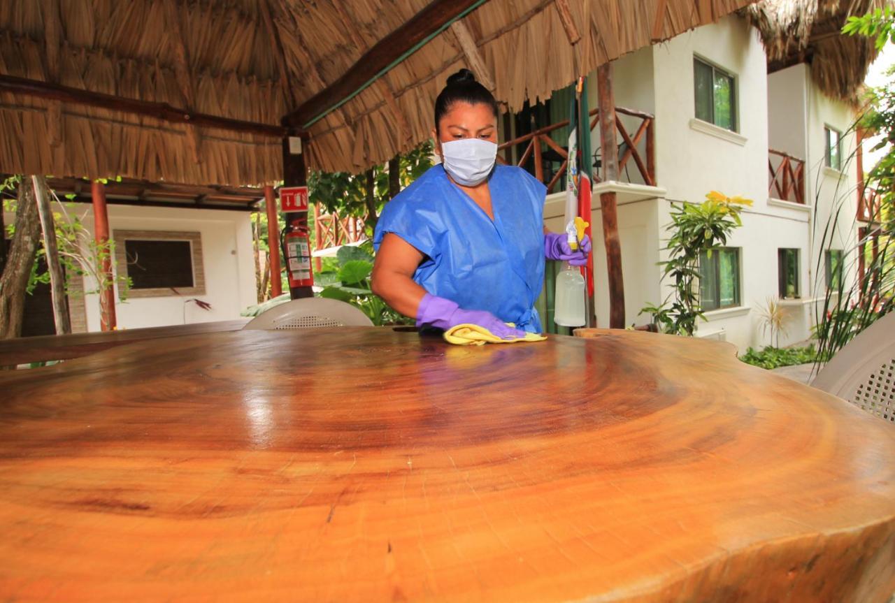Hotel Pancho Villas Bacalar - Free Bikes And Paddles Bagian luar foto