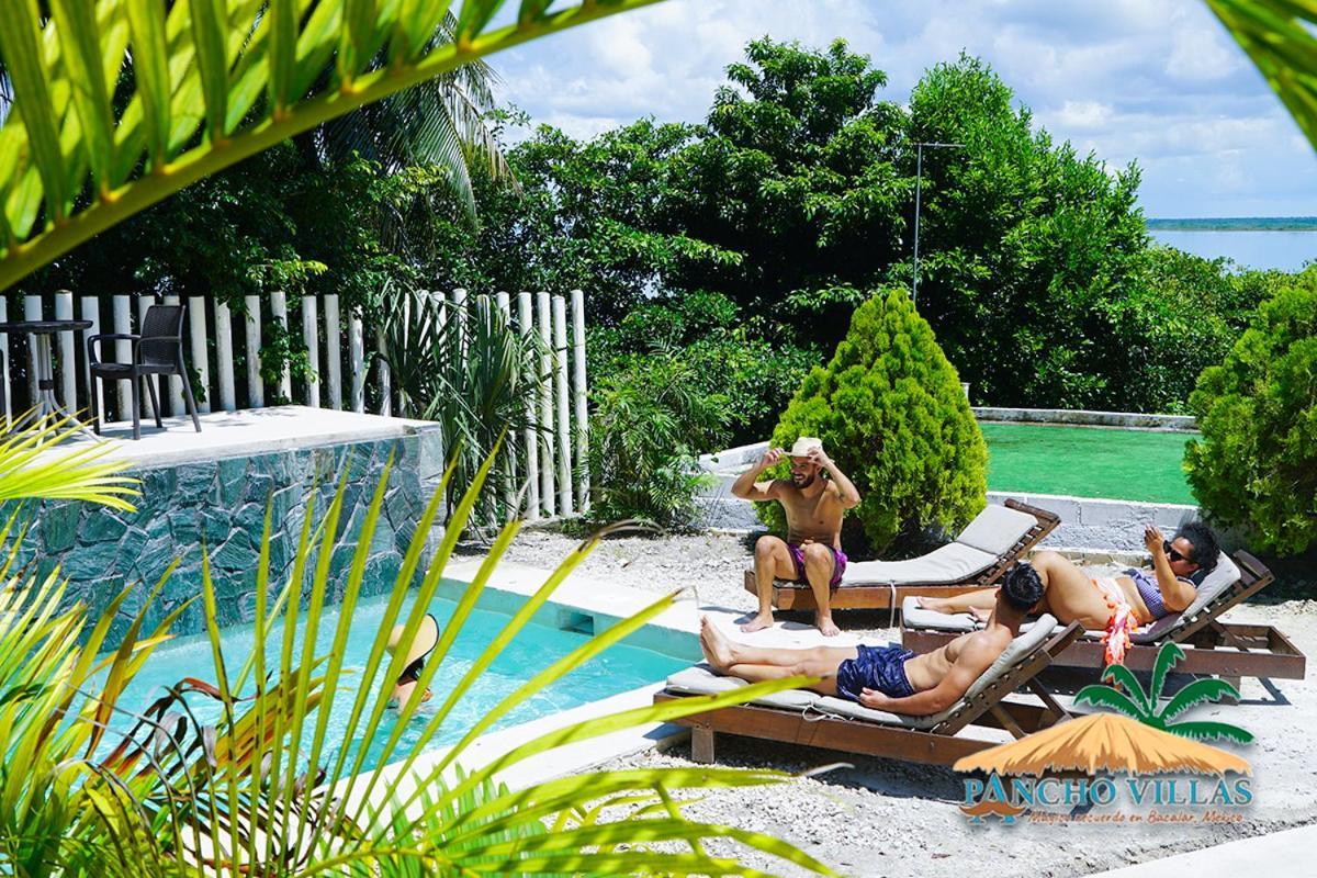 Hotel Pancho Villas Bacalar - Free Bikes And Paddles Bagian luar foto