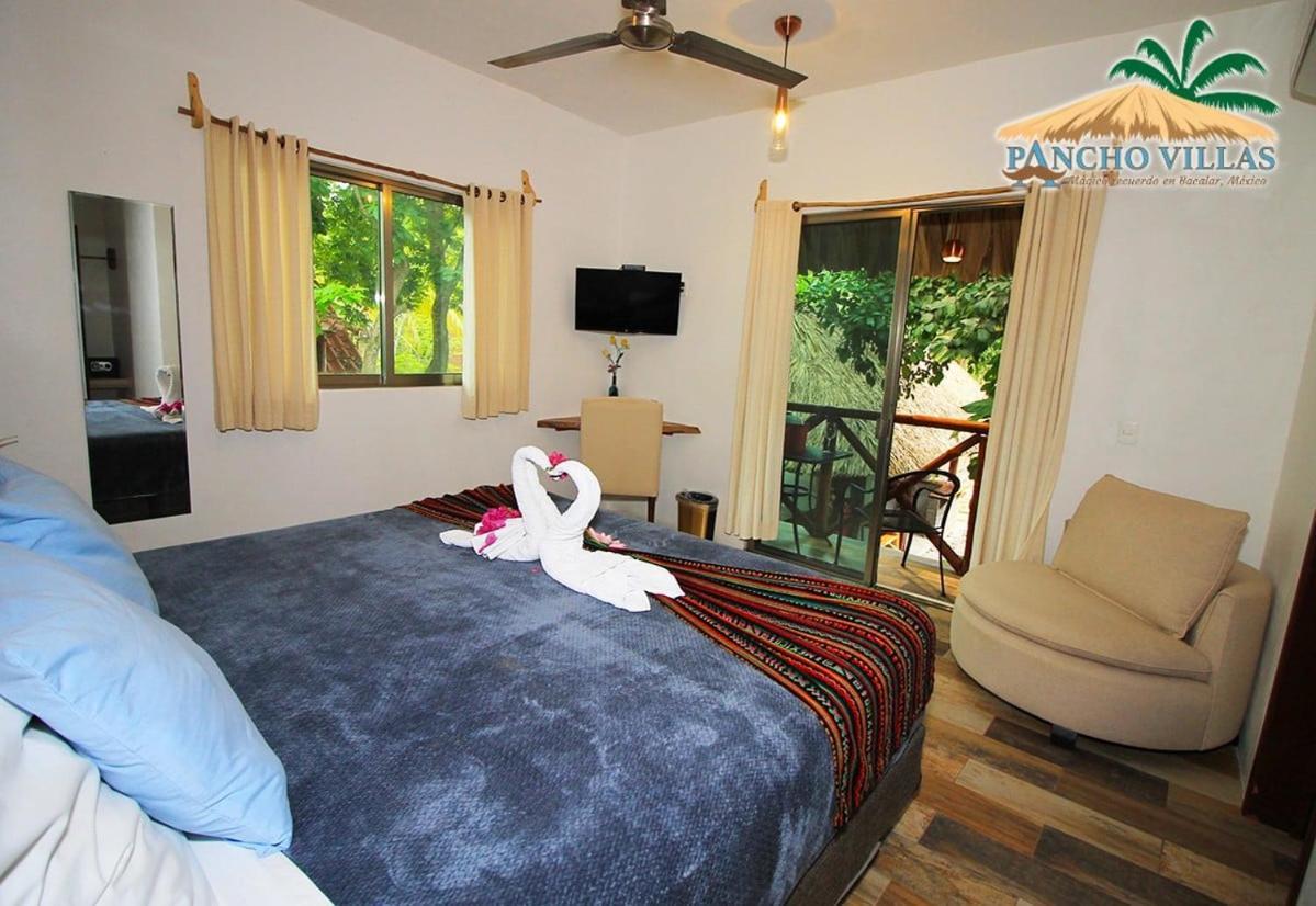 Hotel Pancho Villas Bacalar - Free Bikes And Paddles Bagian luar foto