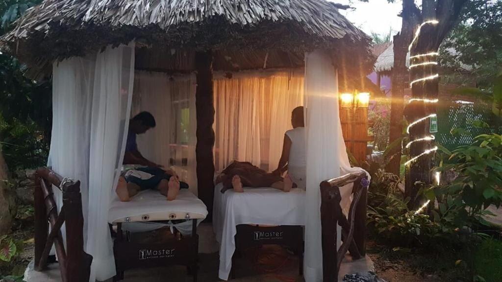 Hotel Pancho Villas Bacalar - Free Bikes And Paddles Bagian luar foto